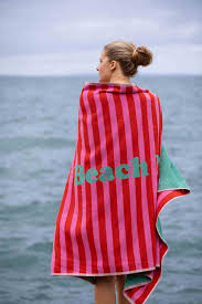 Рушник пляжний махровий PLAYA пляжна вечірка, червоний/рожевий, 10657318